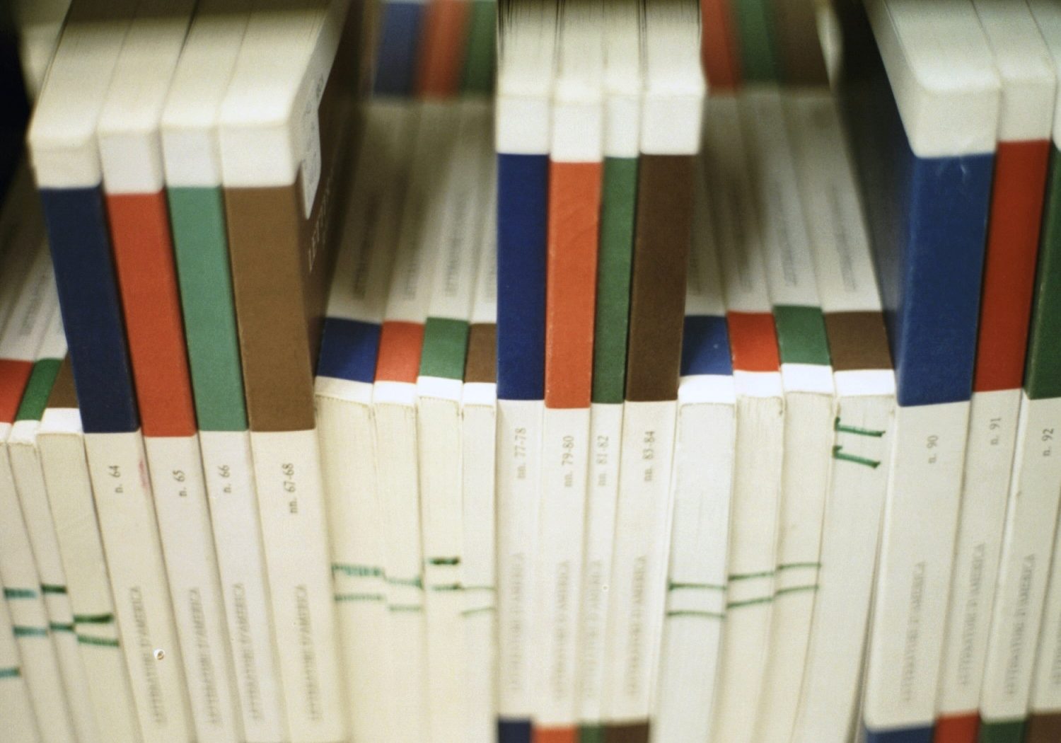 Image of a shelf of academic journals